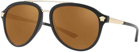 versace men's ve4341|Versace VE 4341 51226H Black Metal Pilot Sunglasses Gold .